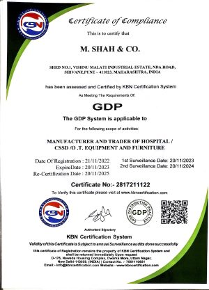 M Shah & Co. Certificates 1